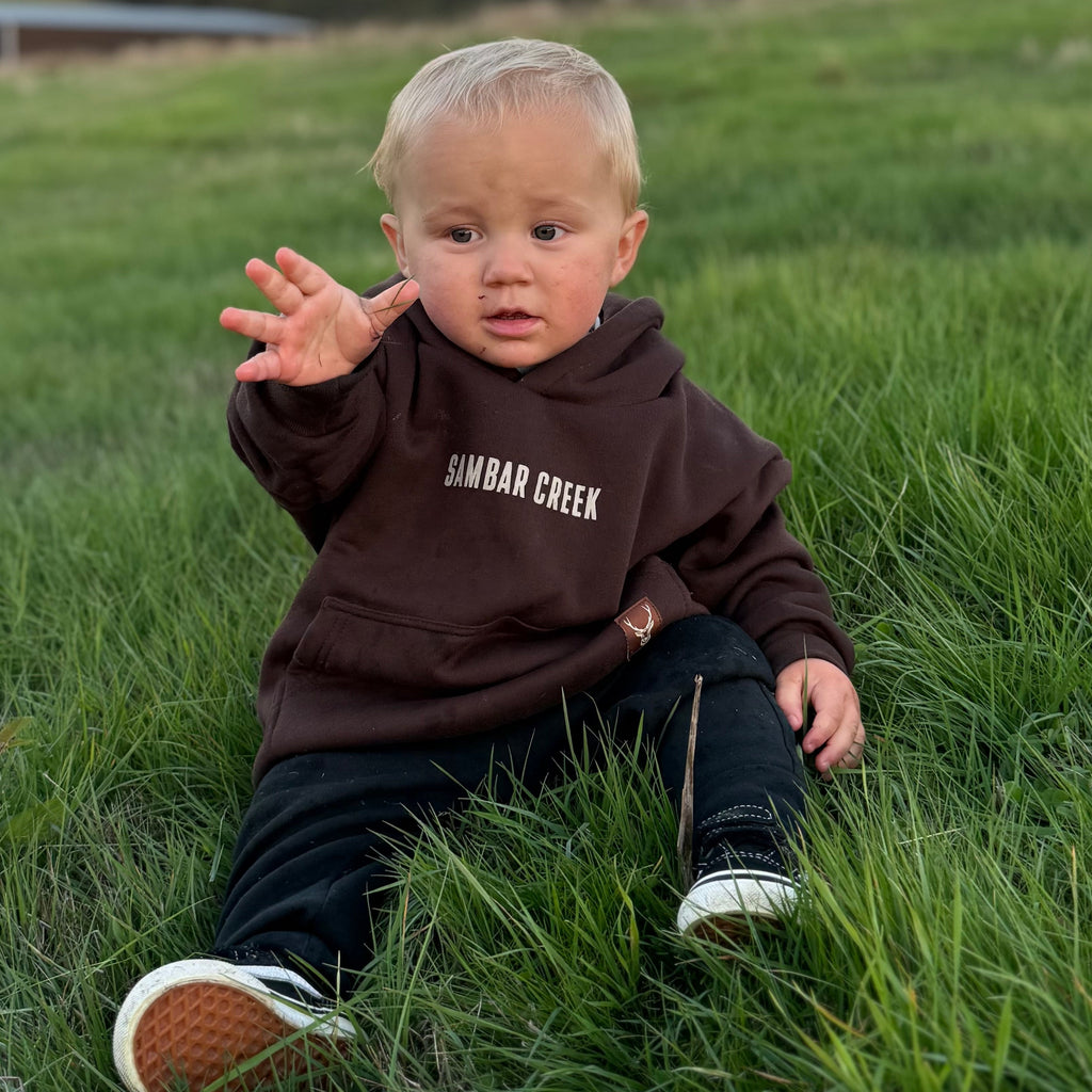 Brumby Brown Boxy Oversized Hood - KIDS