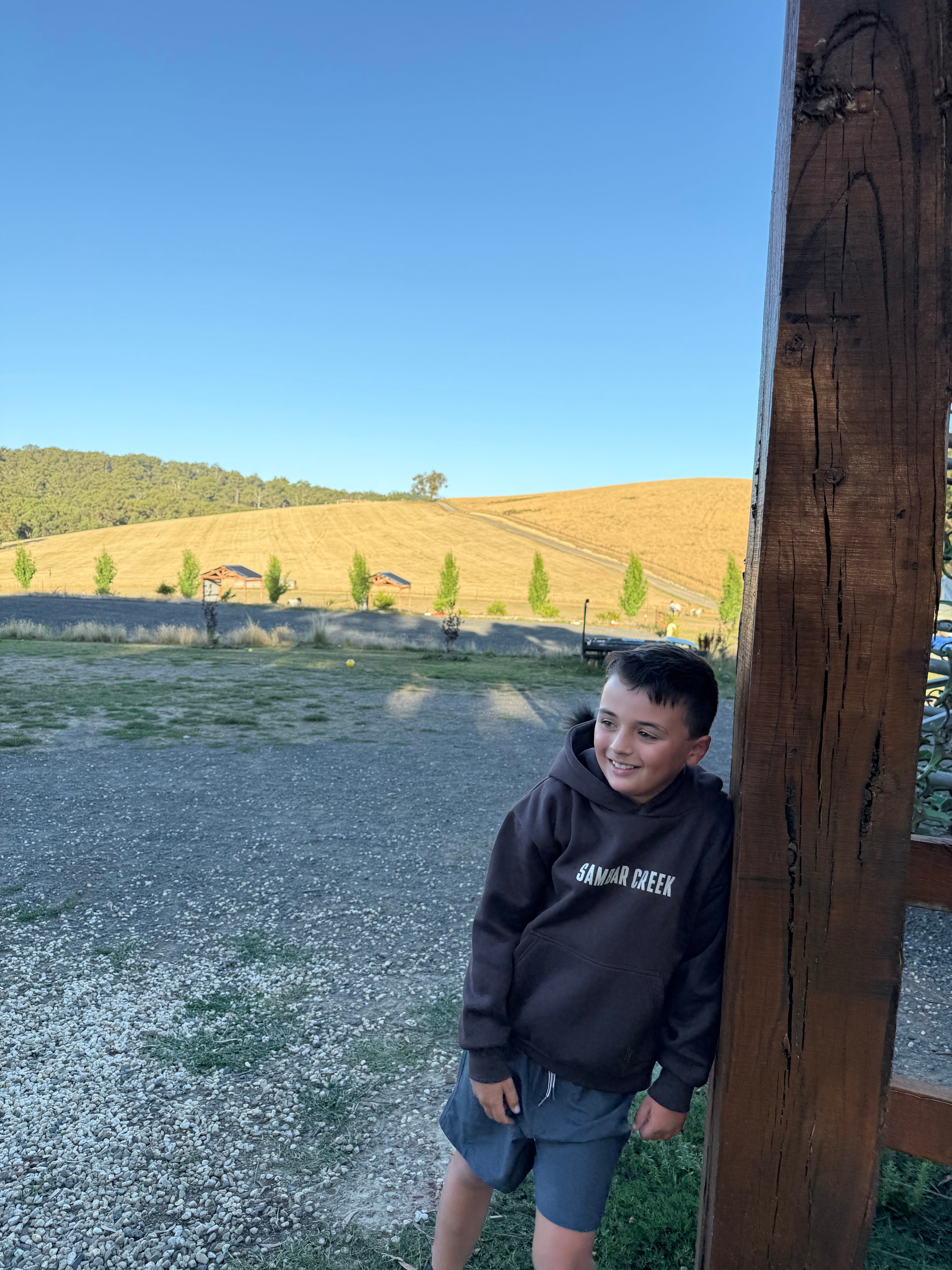 Brumby Brown Boxy Oversized Hood - KIDS