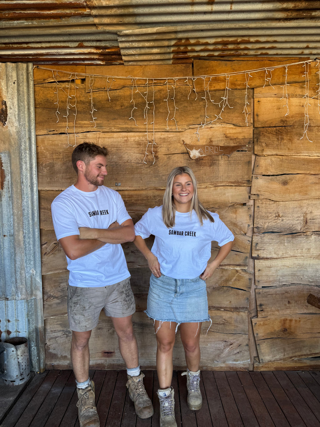 Sambar Creek Premium Tees - White