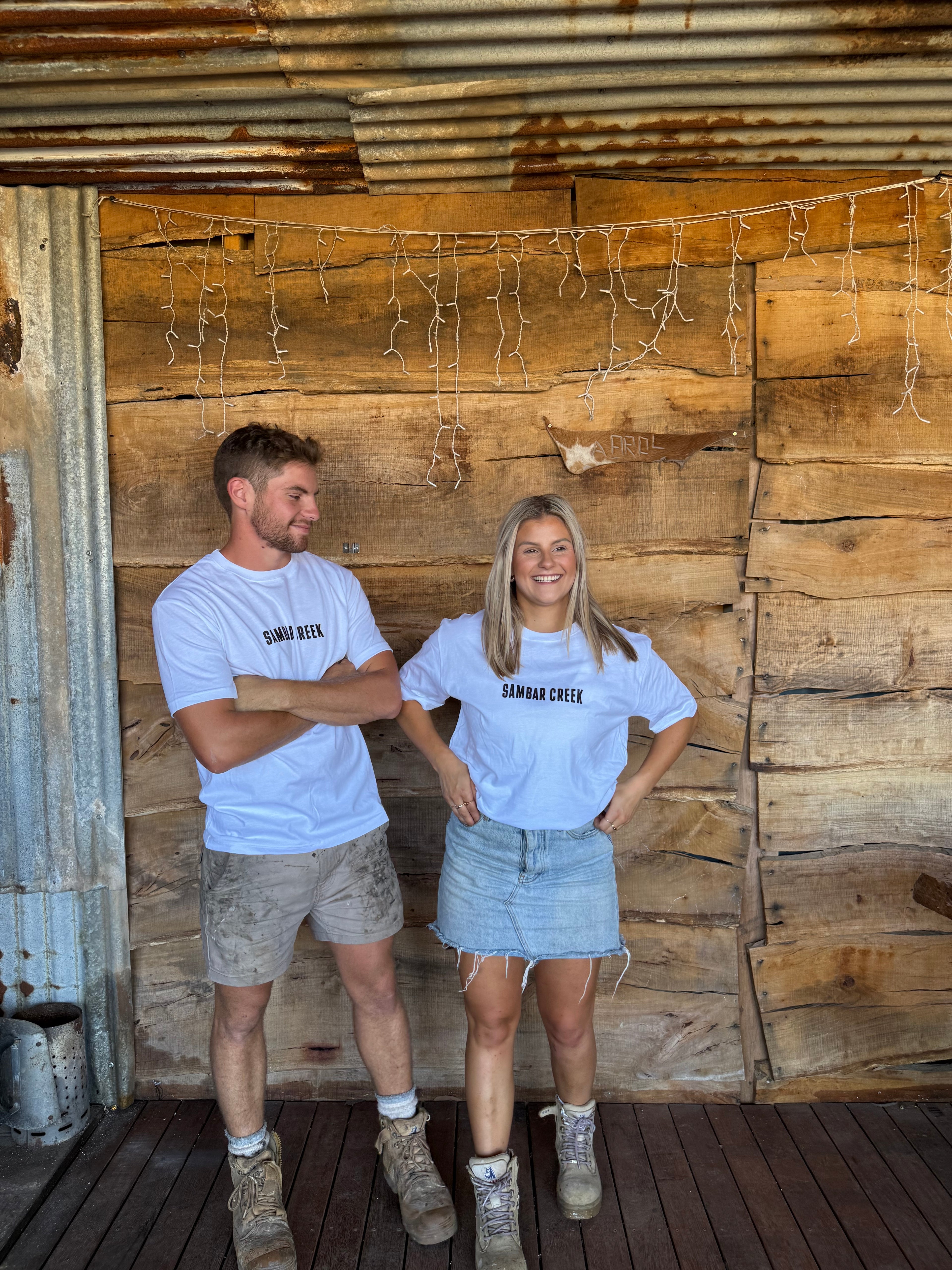 Sambar Creek Premium Tees - White