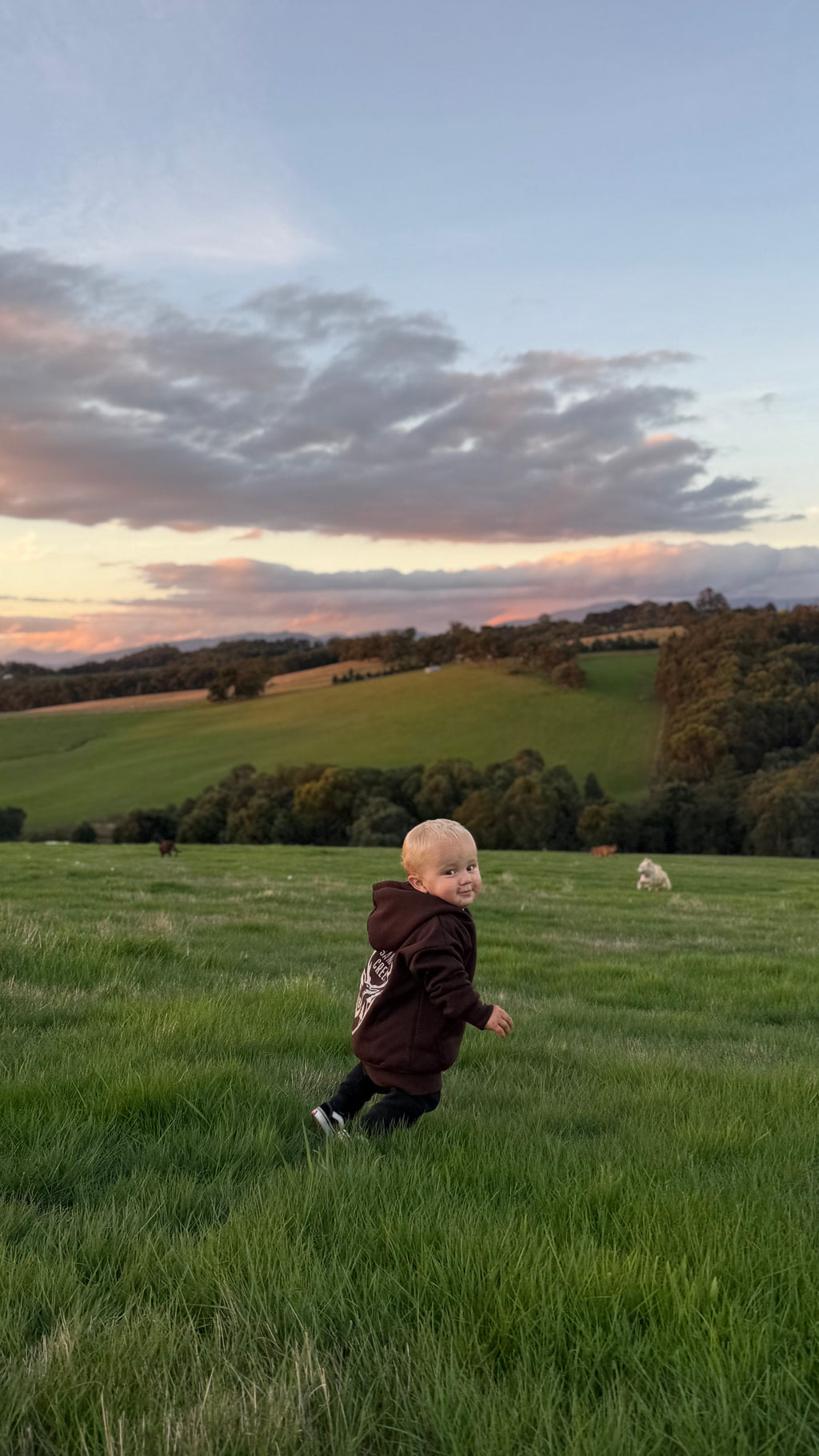 Brumby Brown Boxy Oversized Hood - KIDS