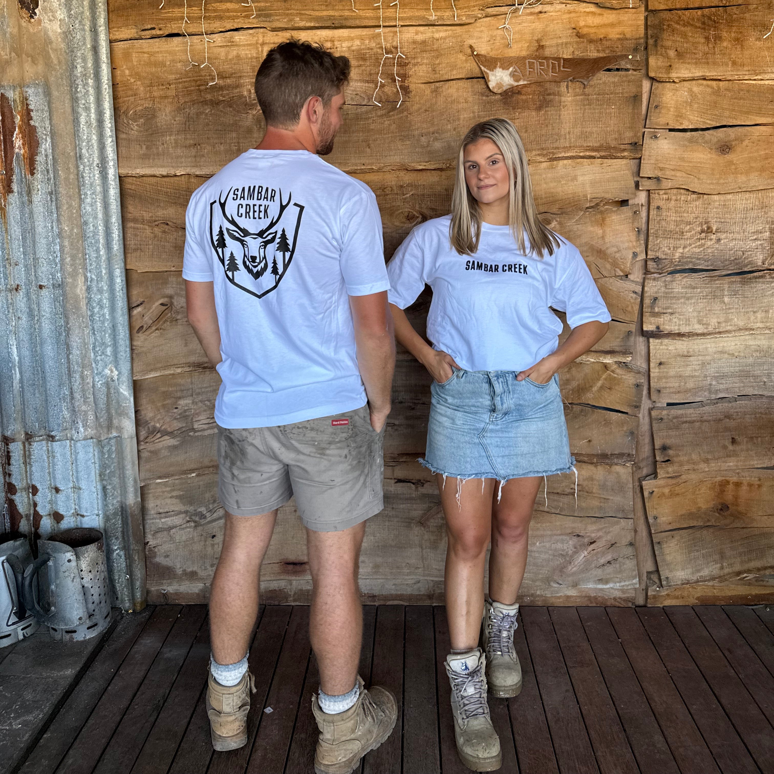 Sambar Creek Premium Tees - White