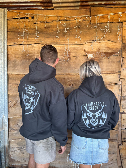 Charcoal Boxy Oversized Hood - Adult