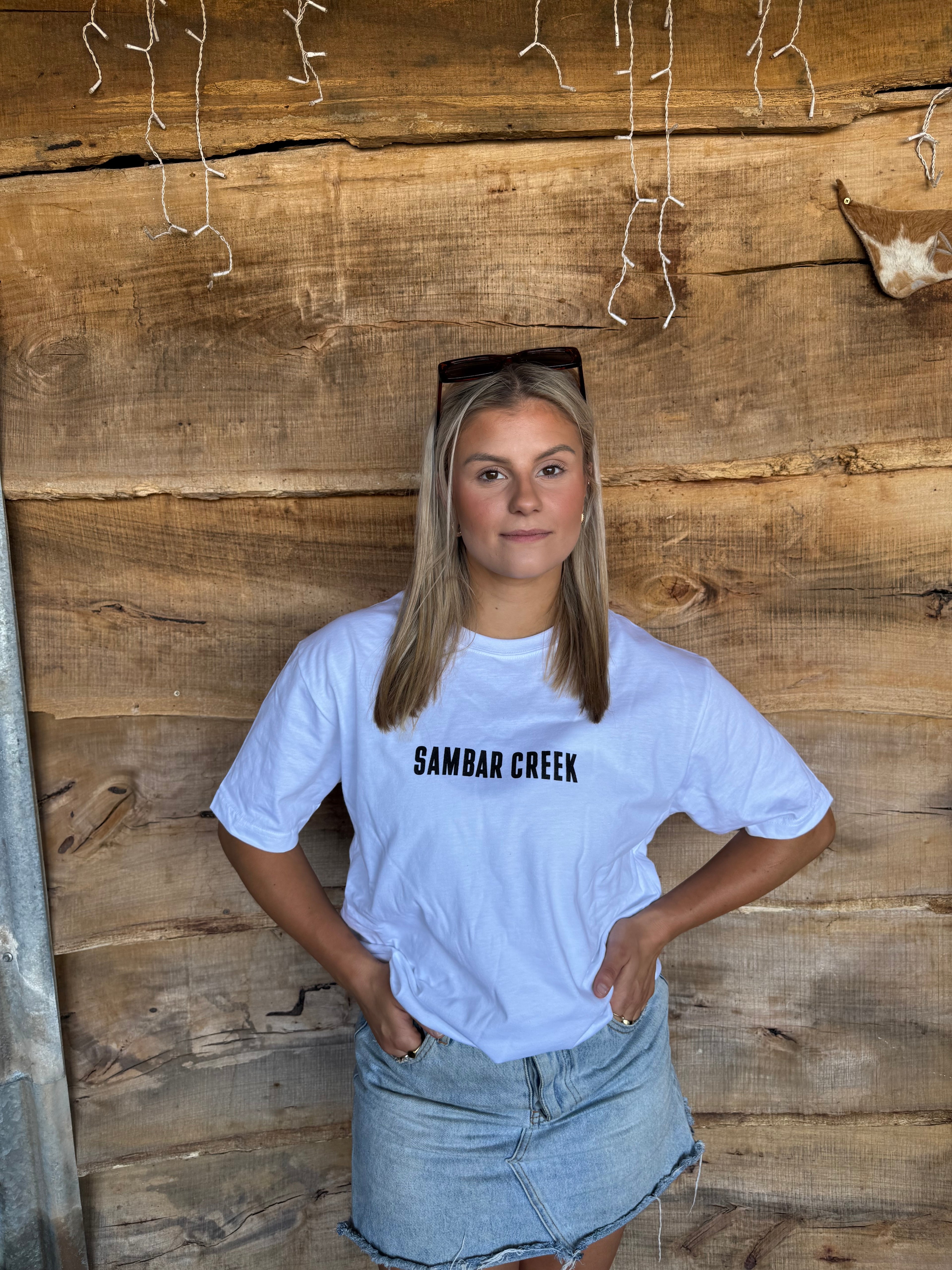 Sambar Creek Premium Tees - White