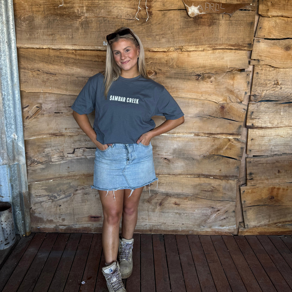 Sambar Creek Premium Tees - Stone